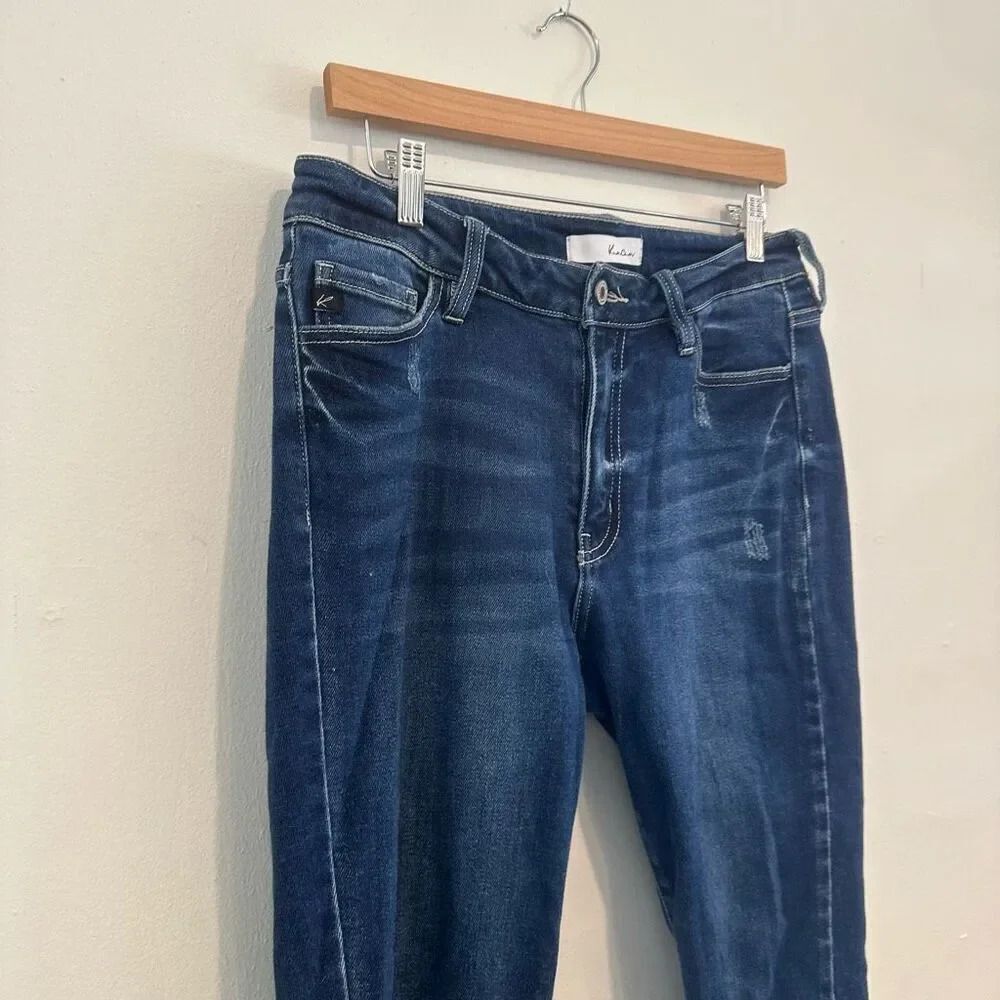 KanCan Dark Blue Ankle Jeans - Picture 2 of 5